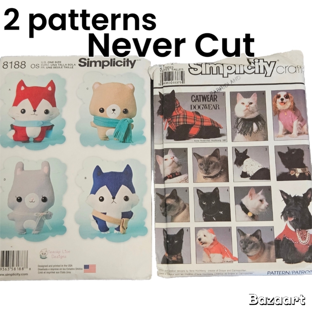 Simplicity Patterns Bundle Of 2